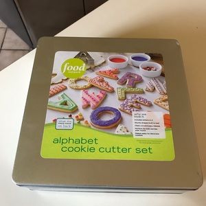 Foodnetwork Metal Alphabet Cookie cutters NIB